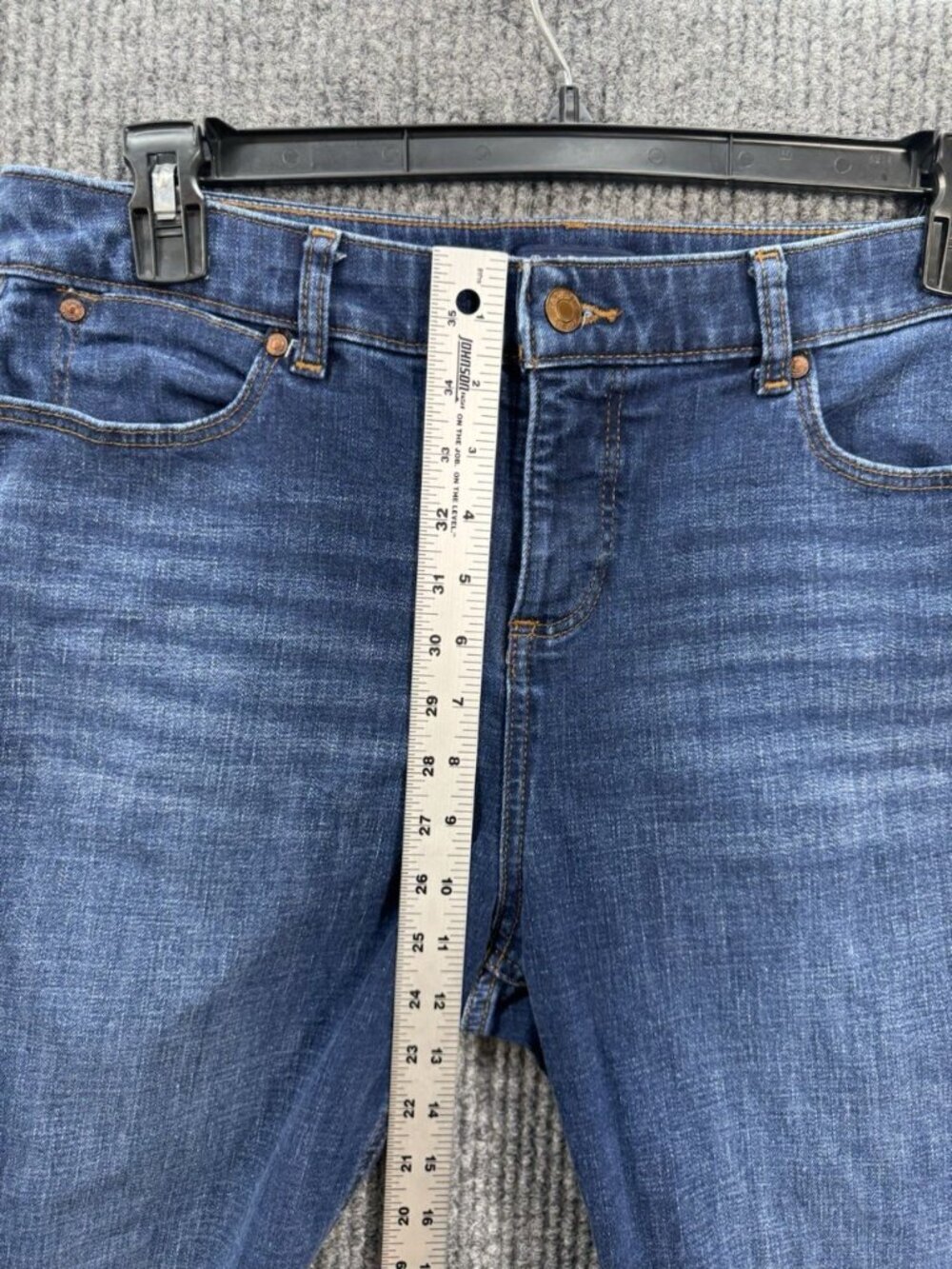 Talbots Ankle Jeans Women’s 12 Blue Denim Simply Flattering Medium Wash Stretch - Picture 6 of 8